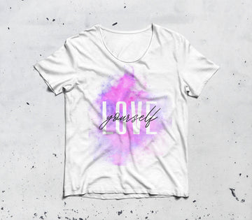 Decoccano “Love Yourself” Women’s T-Shirt | Inspirational Graphic Tee UK